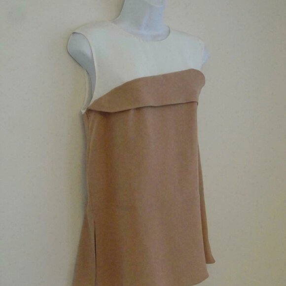 New MARNI Blush Ivory Silk Round Neck Sleeveless Blouse Shirt Top 44/10 - Picture 2 of 5